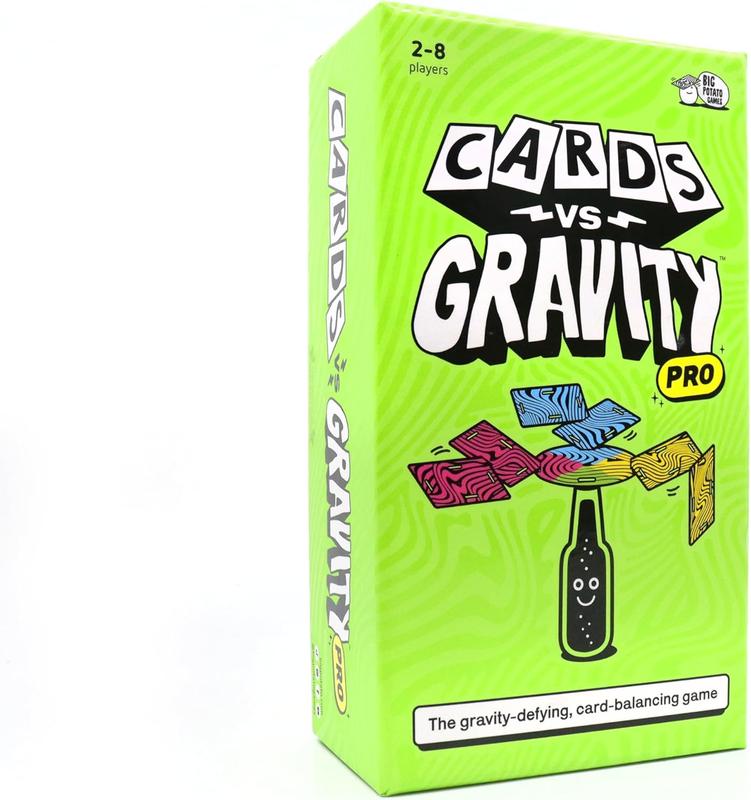 Cards Vs Gravity Pro: Includes Travel Bag and Extra Cards | Fun Family Game for 2-8 Players, Best New Stacking Game (Large)