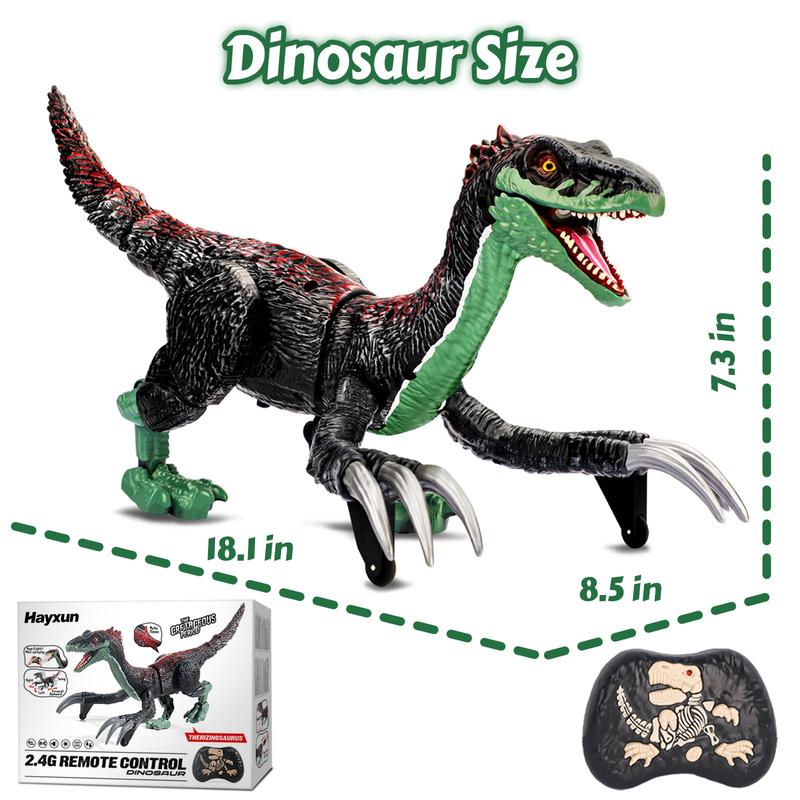 Remote Control Dinosaur Animal Toy,Spinosaurus and T-rex,swift movement & waterspray, gift for boys