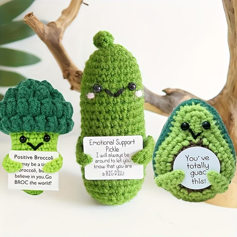 5 Pcs Cute Knitted Funny Potato Vegetable Fruit-, Funny Emotional Support Crochet Corn Doll Ornaments