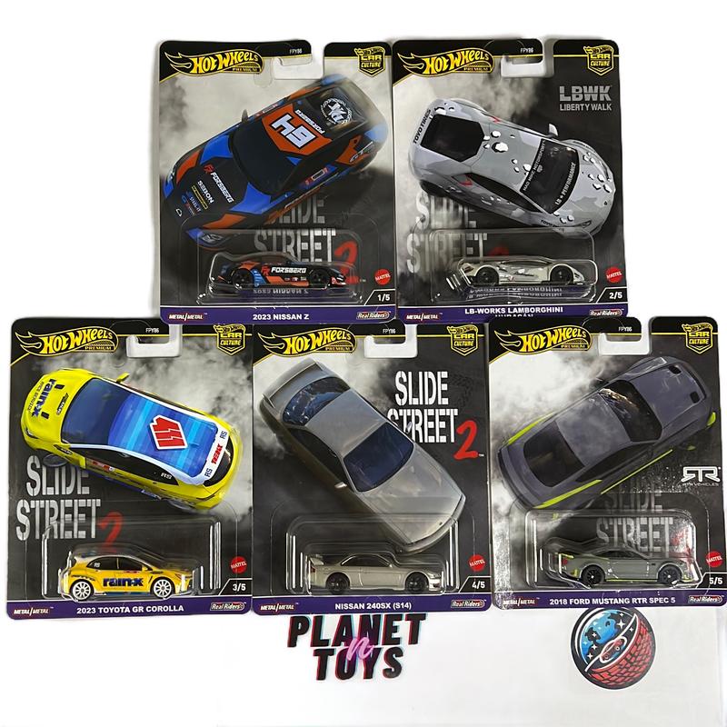 Hot Wheels Car Culture 2024 Slide Street 2 Set of 5 Cars 1 64