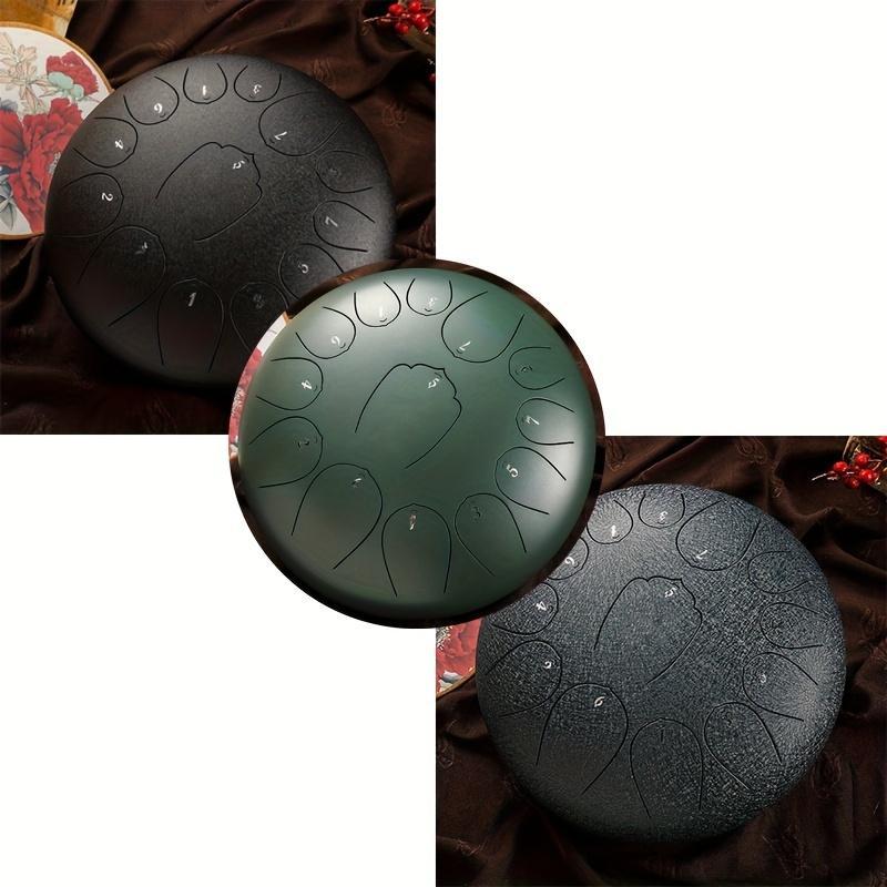 13 Note Steel Tongue Drum, Ethereal Voice Drum, Musical Instrument for Meditation & Yoga, Perfect for Family and Adults