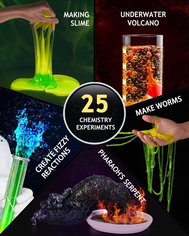 Japace 4-in-1 Science Kits for Kids Age 6-14 | 105 Experiments | STEM Educational Toys for Boys & Girls | Cool Christmas & Birthday Gift