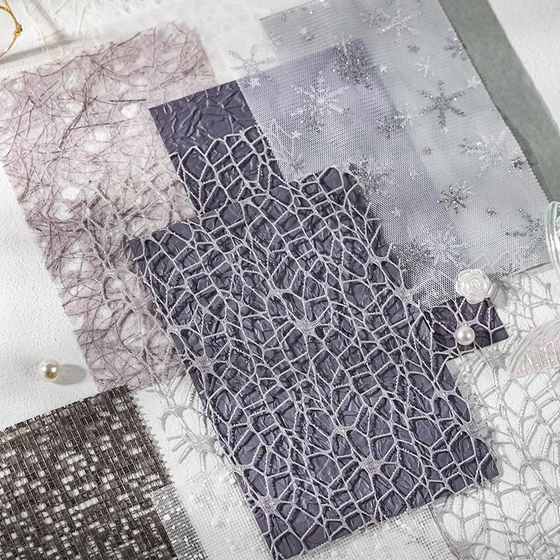 Vintage Lace Material Paper, 16pcs set Scrapbooking & Journal Making Paper, DIY Decorative Paper for Scrapbooking & Journal Making