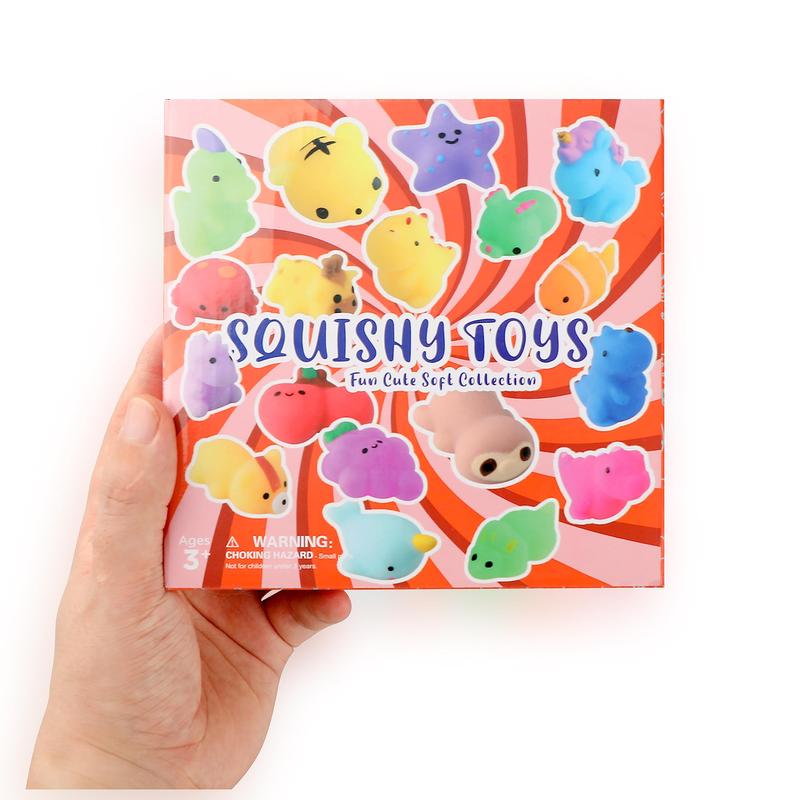 Mochi Squishy Toys 28pack Animal Mini Squishies Kawaii Party Favors for Kids Cat  Squishy Squeeze Stress Relief Toys Goodie Bags Novelty Toy Easter Gifts for Boys Girls Adults