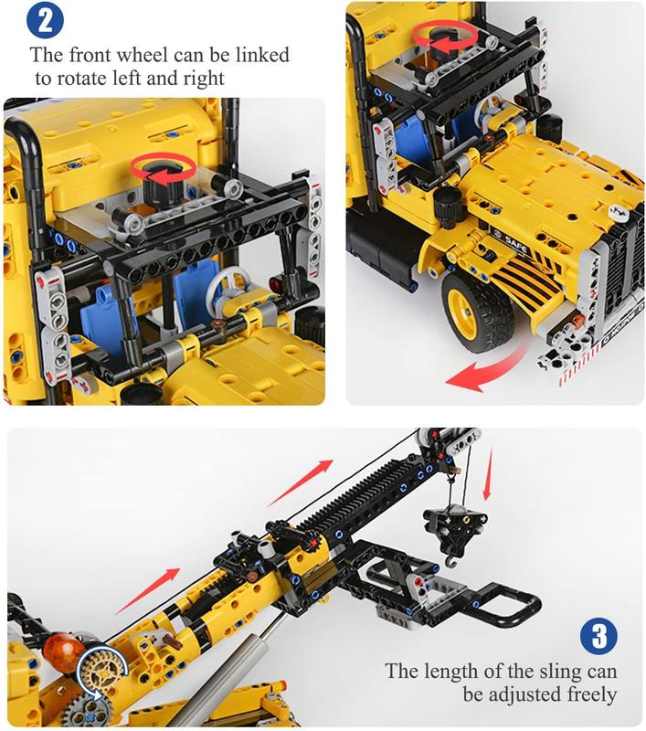 Mould King 17011 Heavy-Duty Tow Truck Building Toy Set, Technology MOC Road Trailers Building Gift Toy for Kids Age 8+ (1,250 Pieces)