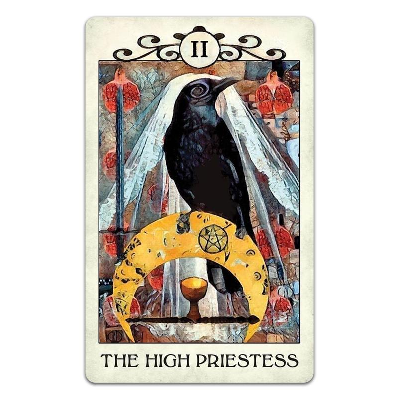 Crow Tarot Deck: 78 Tarot Cards and Guidebook; a divination tool for tarot reading, fortune telling, psychic readings, and spiritual work, tarot card deck, oracle card deck, animal tarot cards