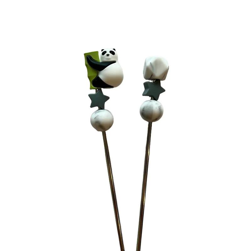 Amigurumi Sticks RESTOCK! - Cutest Critters (Set of 2 - Sloth or Panda)