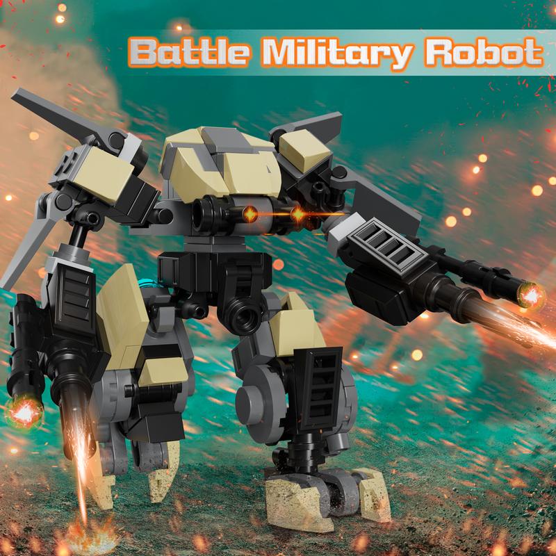 Classic Armored Combat Game Robot Building Blocks Set, Perfect Christmas & Halloween Collections for Fans and Kids (176 pcs)