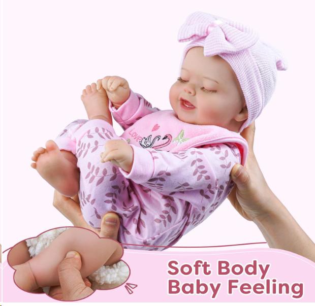 BABESIDE Lifelike Reborn Baby Dolls - 20Inch-Real Baby Feeling Realistic-Newborn Baby Dolls Adorable Smiling Real Life Baby Dolls with Gift Box for Kids Age 3+