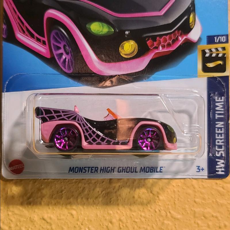 2024 Hot Wheels HW Screen Time 1 10 Black Pink Monster High Ghoul Mobile