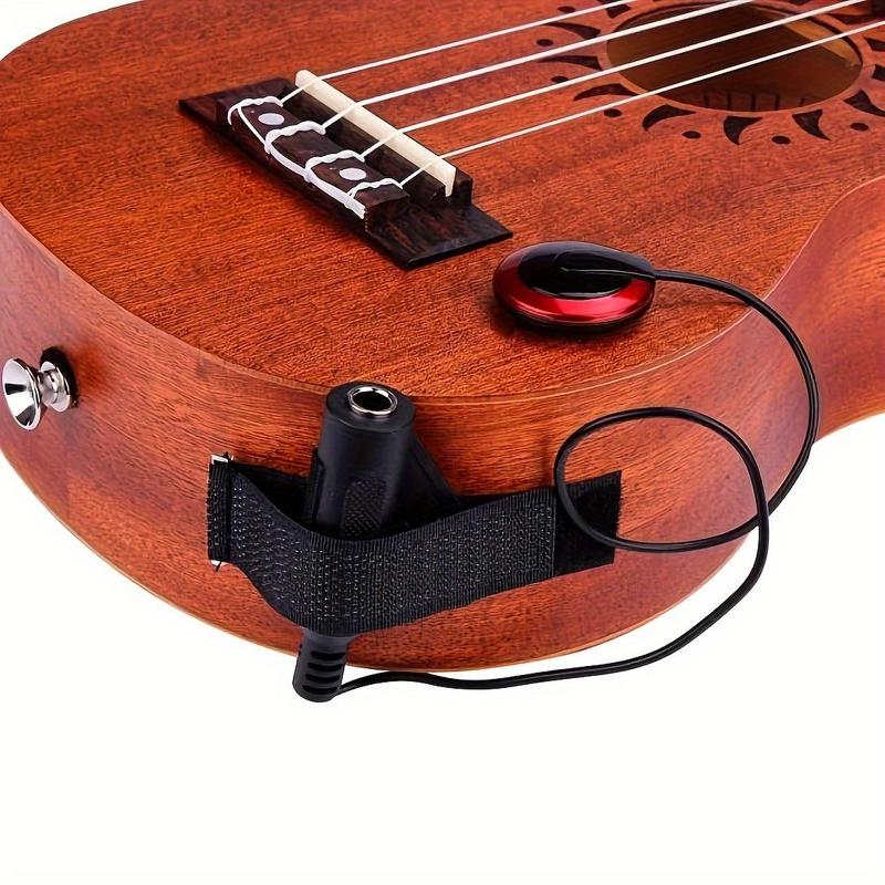 Piezoelectric Contact Pickup, High-Quality Piezoelectric Contact Pickup for Acoustic Guitars, Ukuleles, Harps and Banjos, Easy To Install