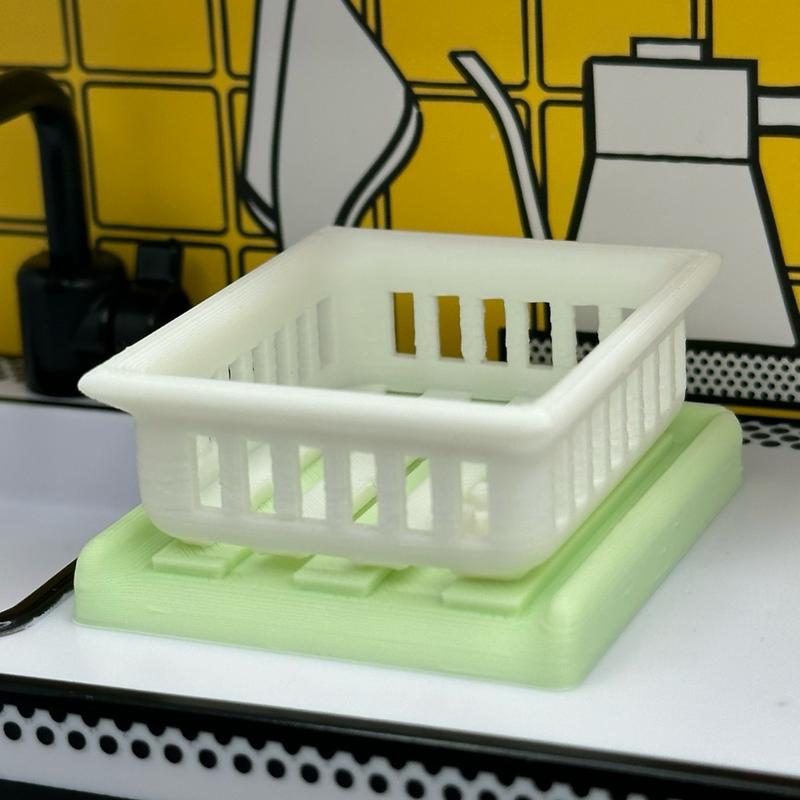 3D Printed Dish Drying Rack for Miniverse or Dollhouse