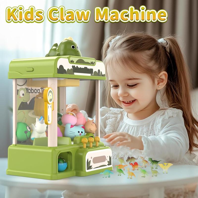 Dinosaur Claw Machines for Kids,Electronic Arcade Game Vending Machine Toys with 34 Dinosaur Toys & Sound,Candy Dispenser Machine, Thanksgiving Birthday Gifts for Girls Boys