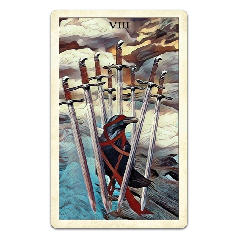 Crow Tarot Deck: 78 Tarot Cards and Guidebook; a divination tool for tarot reading, fortune telling, psychic readings, and spiritual work, tarot card deck, oracle card deck, animal tarot cards