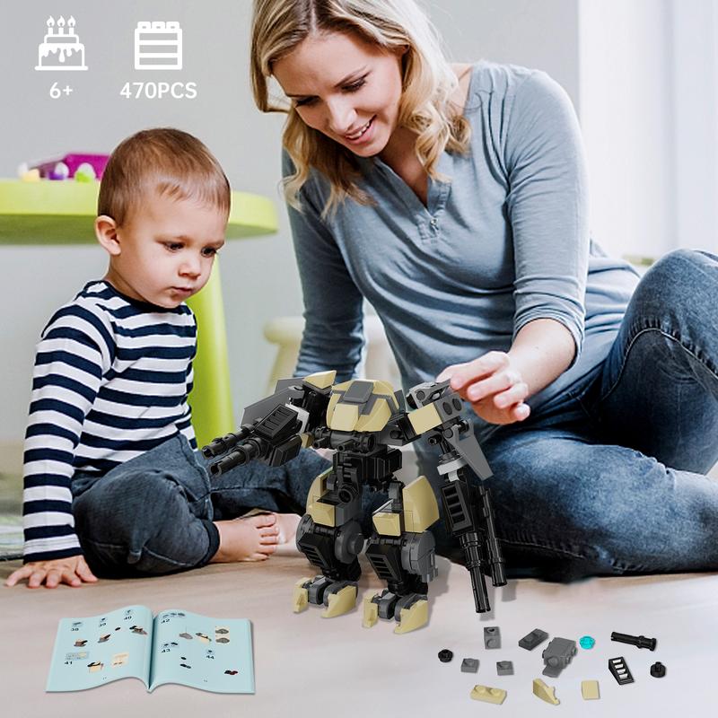 Classic Armored Combat Game Robot Building Blocks Set, Perfect Christmas & Halloween Collections for Fans and Kids (176 pcs)