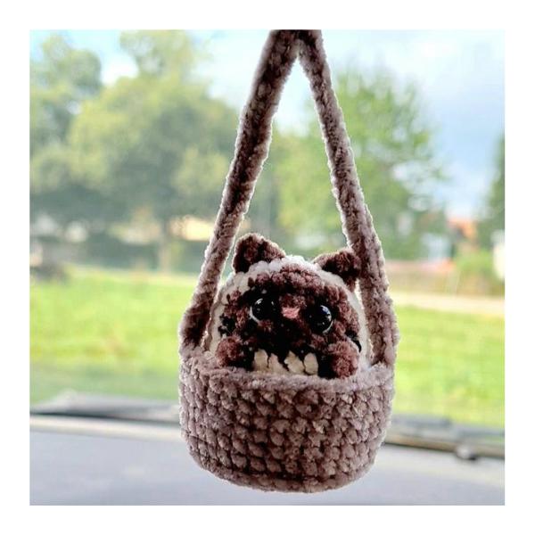 Cozy Cat Collection - Crochet Cat in Basket (Handmade goods will be made by hand so the production time will be a little longer)