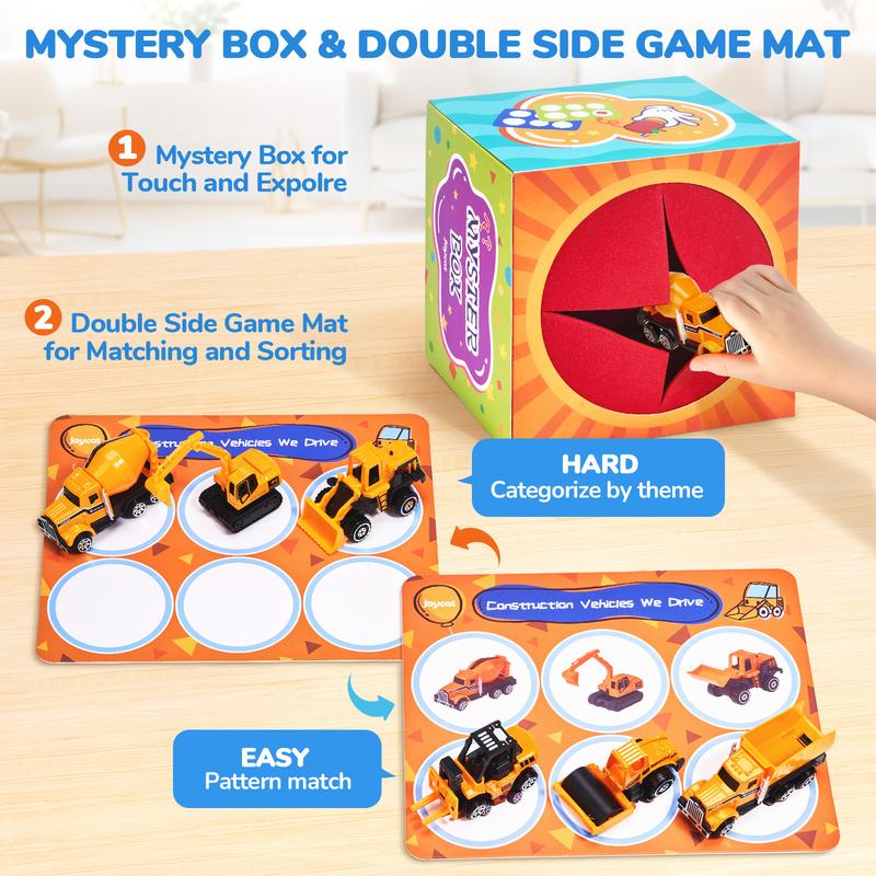 JoyCat Alphabet Mystery Box, Letters Sorting Matching Game Activities Letter Sounds Fine Motor Learning Toys for Preschool Classroom