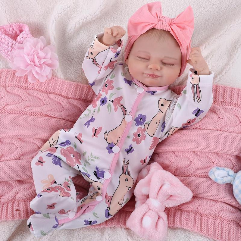 Babeside Series Realistic Lifelike Reborn Baby Dolls - Lovely Awake Realistic-Newborn Baby Dolls Soft Body, Valentine's Day Gift, Real Life Baby Dolls Girl with Gift Box for Kids Age 3+