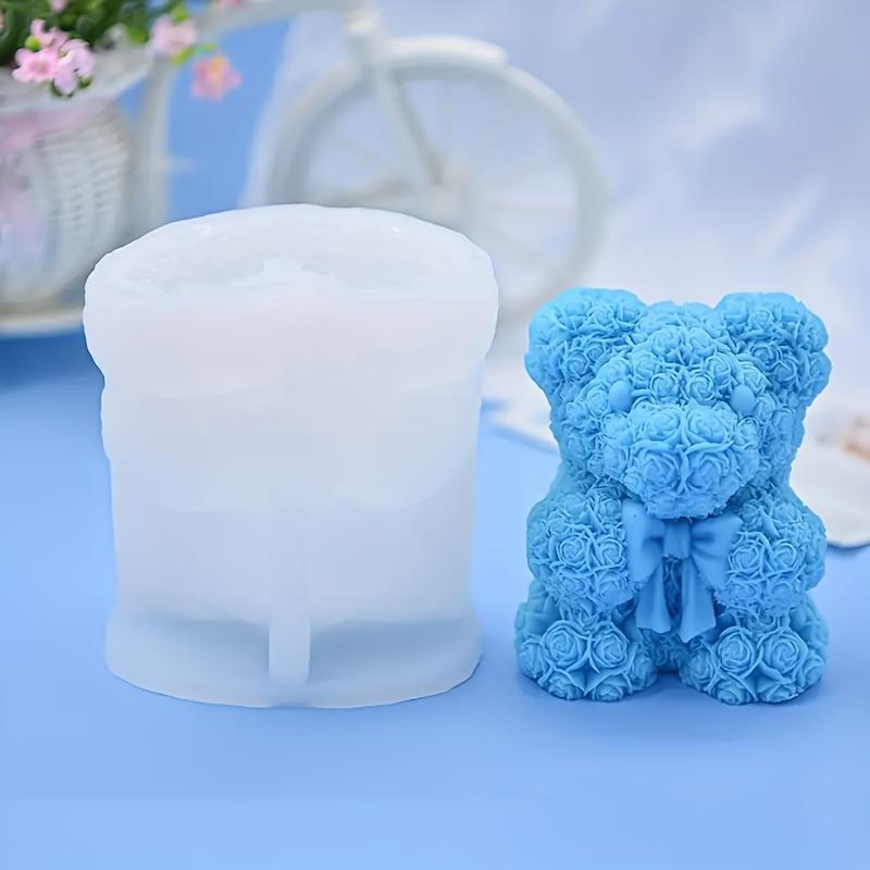 Bear Shaped Silicone Candle Mold, DIY Candle Making Mold, Candle Making Tool for Home Decor