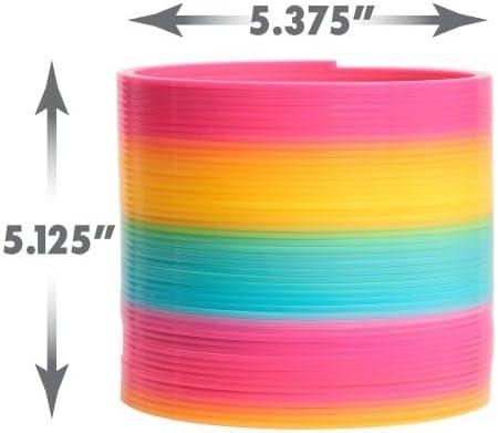 Slinky the Original Walking Spring Toy, Plastic Rainbow Giant Slinky, Kids Toys for Ages 5 Up