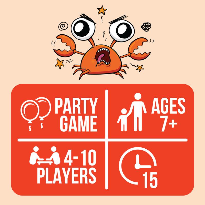 I'm A Little Crabby by Exploding Kittens - Family-Friendly Party Game - A Game of Secret Signals - 4-10 players - Ages 7 and Up