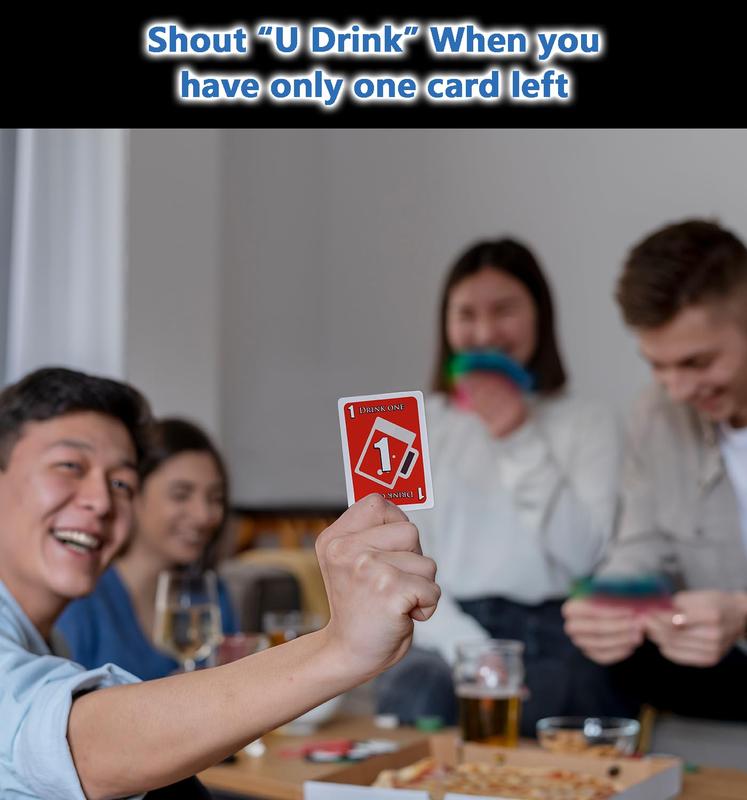 UDRINK! - The Drinking Game Cards for Adults, Fun & Easy Games for Adult Game Nights - Couple Games, Bachelorette Party Games to Get Buzzed Easily - 2024 New Edition -