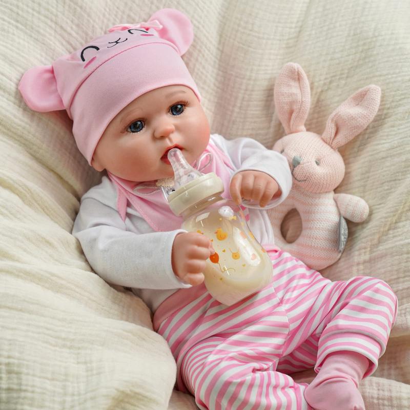 Babeside Series Realistic Lifelike Reborn Baby Dolls - Lovely Awake Realistic-Newborn Baby Dolls Soft Body, Valentine's Day Gift, Real Life Baby Dolls Girl with Gift Box for Kids Age 3+