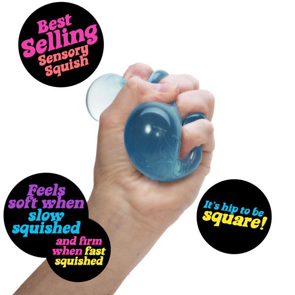 Schylling Nice Cube - Best-Selling Sensory Toy with a Super Solid Squish - Always Returns to its Square Shape - One Random Color