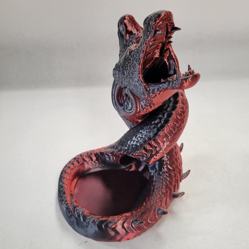 3D Printed Dragon Dice Tower - D&D Dice Roller for Epic Tabletop Games, Perfect Dungeons and Dragons Accessory