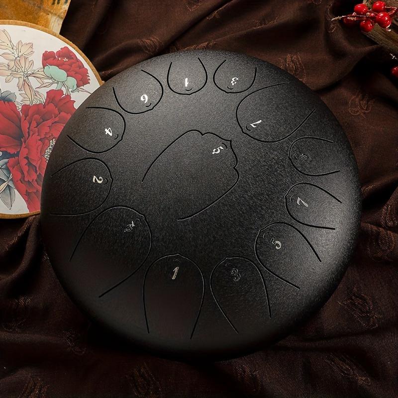 13 Note Steel Tongue Drum, Ethereal Voice Drum, Musical Instrument for Meditation & Yoga, Perfect for Family and Adults