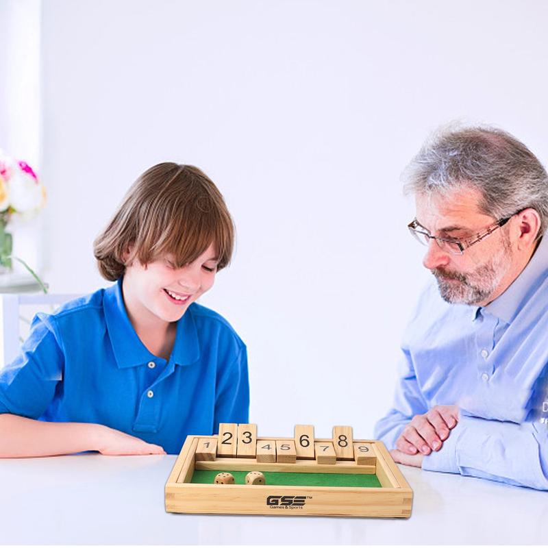 9 Numbers Shut The Box Board Game, Pub Board Dice Game