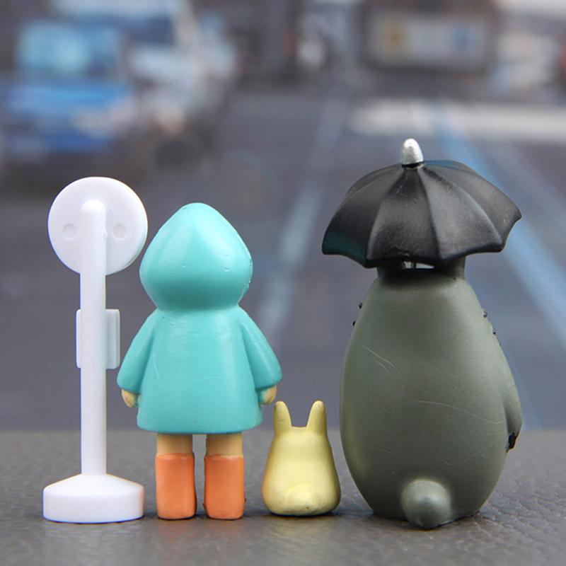 4pcs lot 3-5cm Anime My Neighbor Totoro Action Figure Toy Hayao Miyazaki  Gift