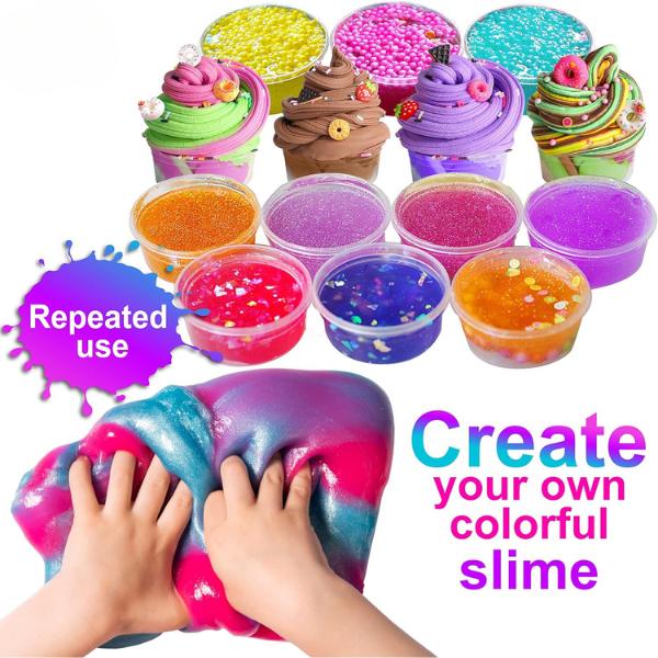 Christmas gift 33 Cups Jumbo Slime Kit for Kids - Soft and Ultimate Slime Pack - Perfect Party Favors Gift Toys for Girls and Boys