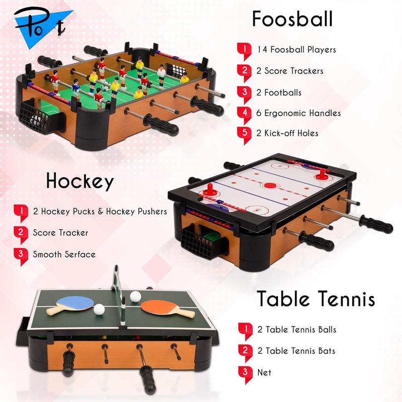 Hockey Table, Mini Table  for , Arcade  for Boys & Girls,  Gift fro  Ages 3+