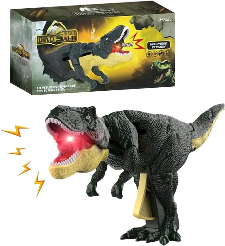 Electric Walking Dinosaur Toys - Small Tyrannosaurus Toy with Simulated Flame and Realistic Sounds, Best Gift