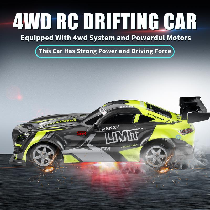 1:16 Drift RC Car - 4WD Remote Control Car with Cool LED Lights and High-Performance Drift Tires