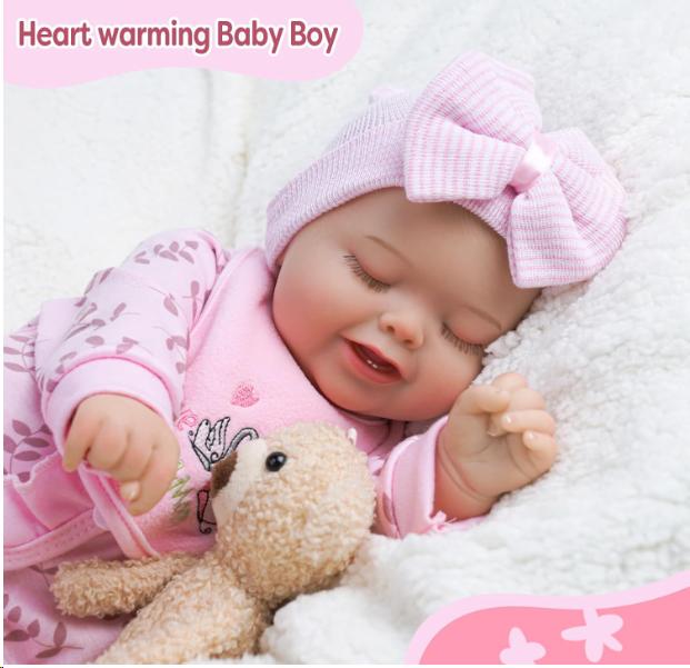 BABESIDE Lifelike Reborn Baby Dolls - 20Inch-Real Baby Feeling Realistic-Newborn Baby Dolls Adorable Smiling Real Life Baby Dolls with Gift Box for Kids Age 3+