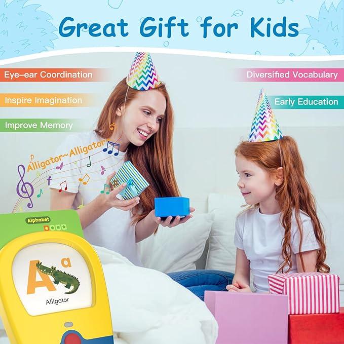 Kids Gifts,Toddler Toys Talking Flash Cards with 400 Sight Words,Montessori Toys for 1 2 3 4 5 6 Year Old Boys and Girls,Autism Sensory Toys,Learning Educational