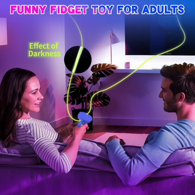 String Rope Launcher Fidget Toy, Glow in The Dark Rope Cool Shooter, Ideal Birthday