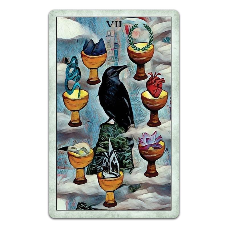 Crow Tarot Deck: 78 Tarot Cards and Guidebook; a divination tool for tarot reading, fortune telling, psychic readings, and spiritual work, tarot card deck, oracle card deck, animal tarot cards