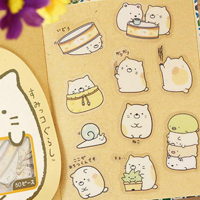 Cute Cartoon Pattern Sticker, 200pcs set Transparent PVC Sticker, Diary Notebook Decorative Scrapbook DIY Materials