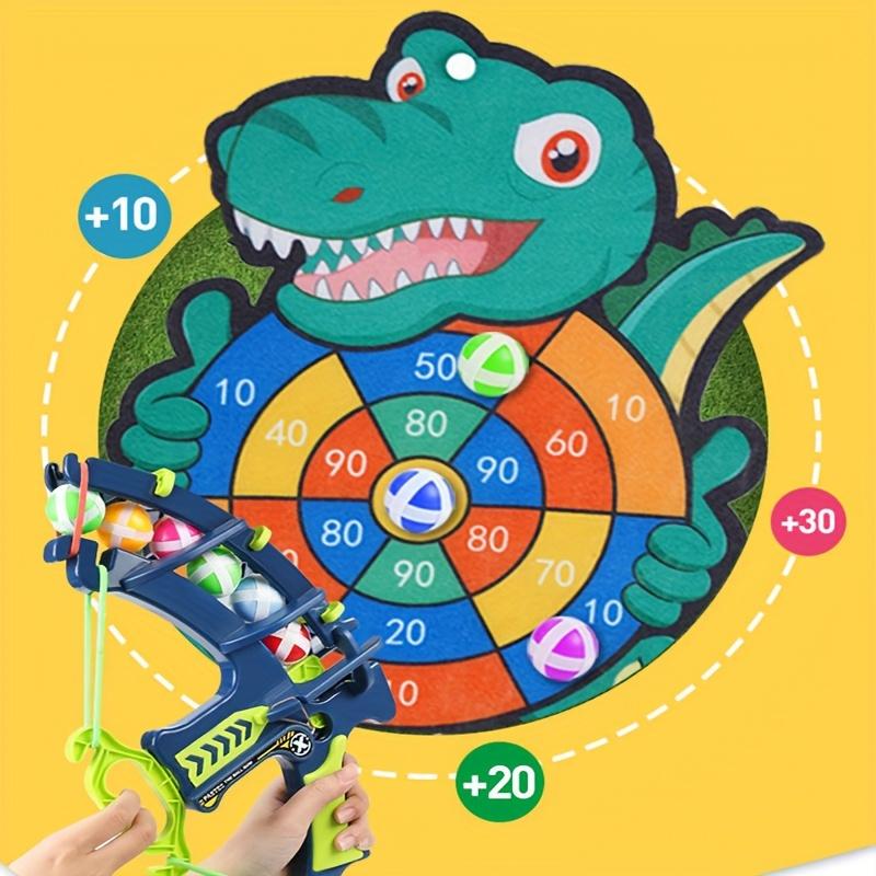 Sticky Ball Dinosaur Target Set - Interactive Parent-Child Bonding Game with Safe Materials, Multiple Game Modes, Easy Access, and Harm-Free Design for Little Hands