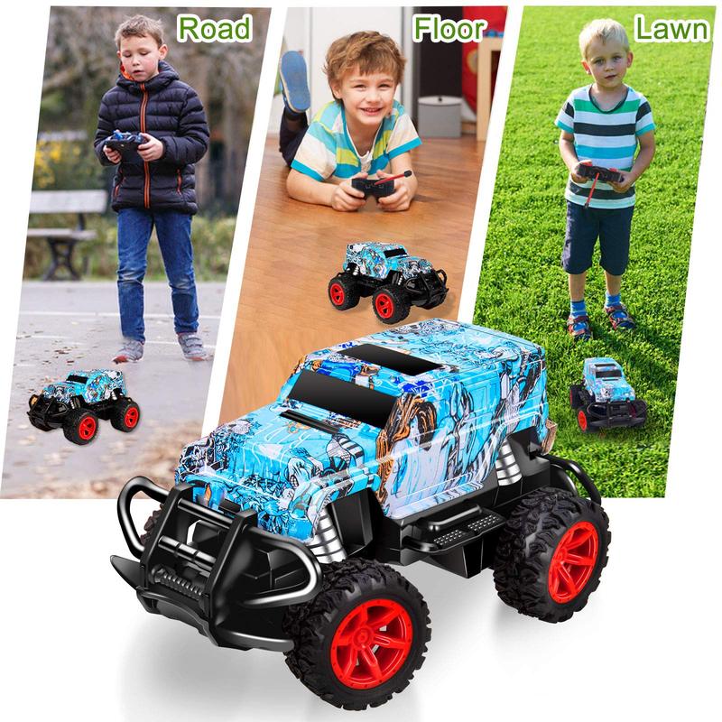 Kids Toys for 3 4 5 6 Year Old Birthday Gift, Remote Control Car for Boys 3-5 RC Trucks Age 4-7, Christmas Teen Gifts for 3-7 Year Old , Toddler Age 3-6