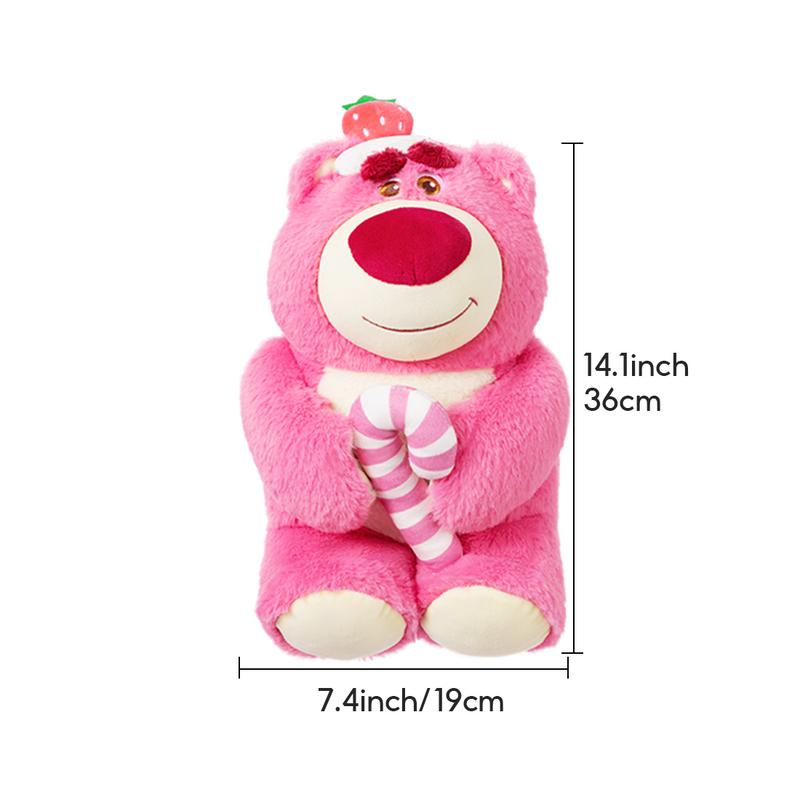 Disney Strawberry Bear Plush Doll Small Size Stuffed Animal Stuffed Toys Gift For Girls Boys Plush Toys Huggable Adorable Toys Birthday Gift Disney Pixar Happy Bakery Series