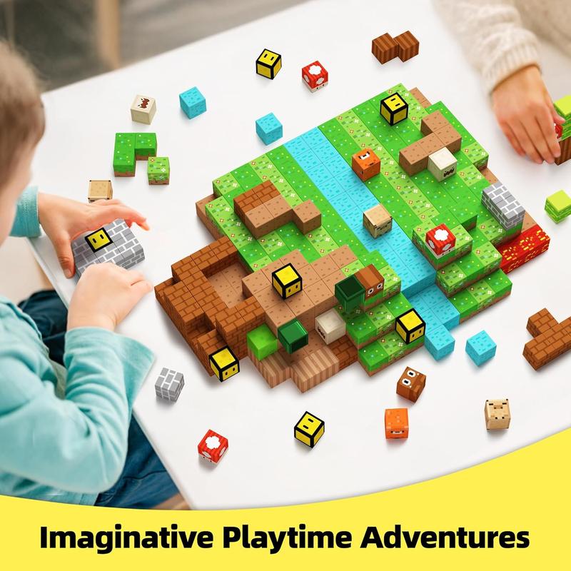 Magnetic Blocks Kids Building Toys for Boys Girls 3+, Game-Based Build MagWonder with Magnet Construction Toys, Upgraded STEM Sensory Gift for Christmas Birthday