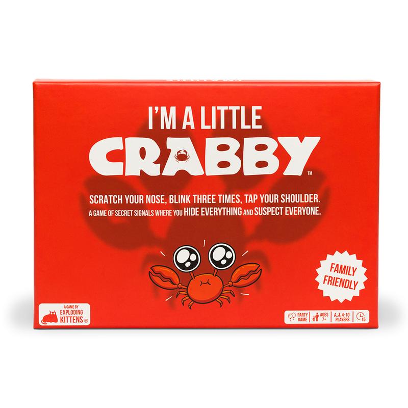 I'm A Little Crabby by Exploding Kittens - Family-Friendly Party Game - A Game of Secret Signals - 4-10 players - Ages 7 and Up