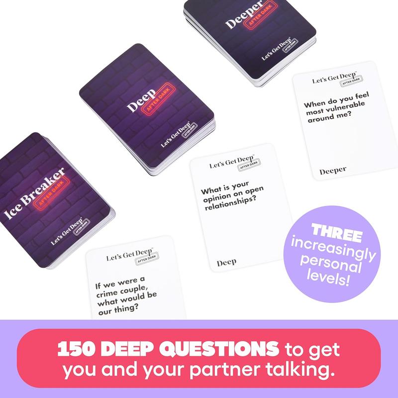 Let's Get Deep - Questions for Couples Intimate Date Night Card Game