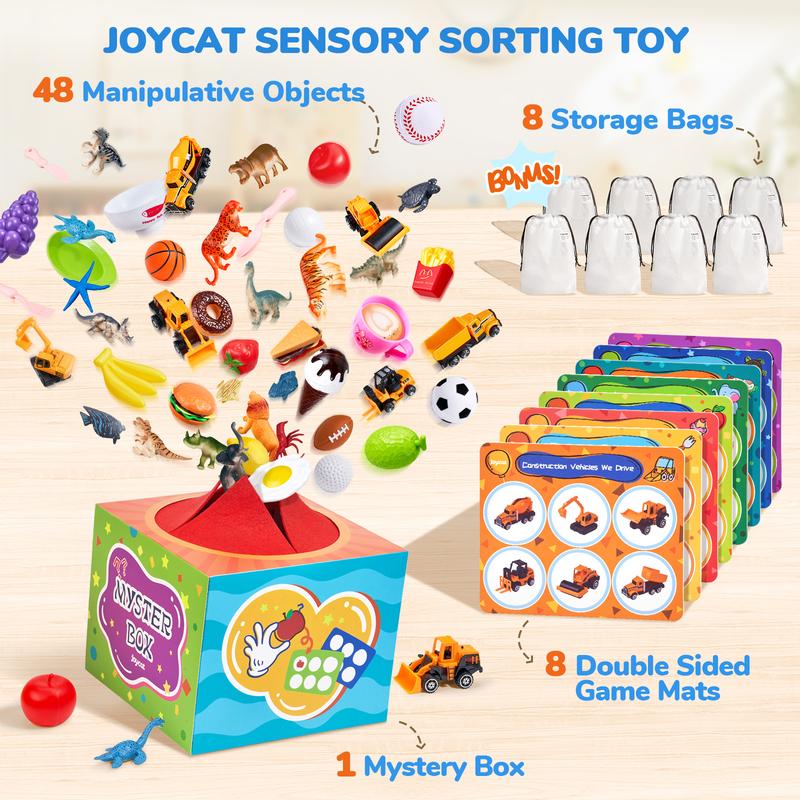 JoyCat Alphabet Mystery Box, Letters Sorting Matching Game Activities Letter Sounds Fine Motor Learning Toys for Preschool Classroom