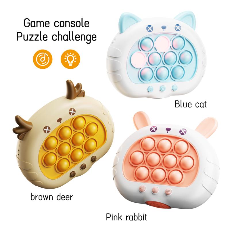 Quick Fast Push Game Console Electronic Pop It Game Light Up Pop It Pro Fast Push Puzzle Game Quick Push sensory toy