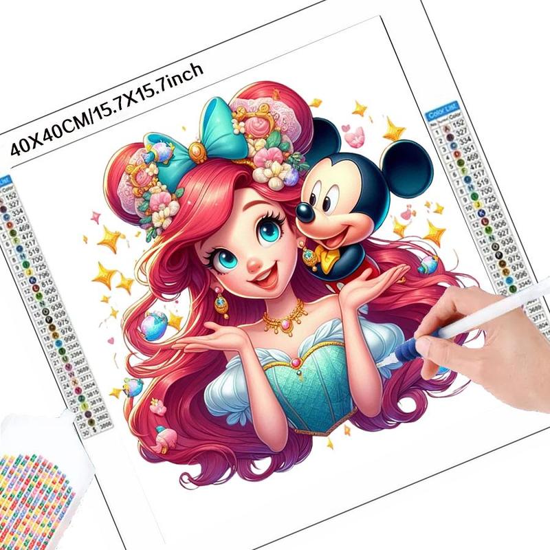 Cartoon Princess Pattern DIY Diamond Arts Colorful Painting Kit without Frame, DIY 5D Diamond Arts Colorful Painting Kit, Wall Art Decor for Home